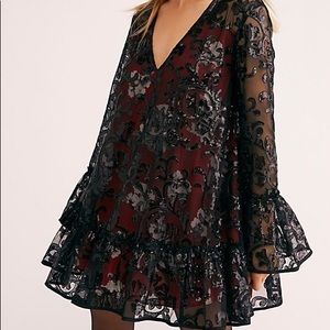 Free People Falling Flowers Frock Dress